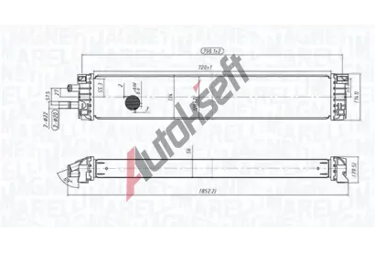 MAGNETI MARELLI Chladi� vzduchu intercooler MAG 351319206270, 351319206270