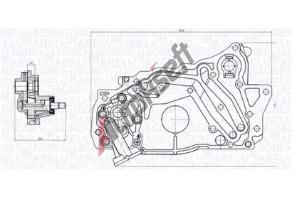 MAGNETI MARELLI Olejov erpadlo MAG 351516000129, 351516000129