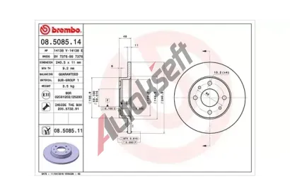 MAGNETI MARELLI Brzdov kotou - 240 mm MAG 360406021600, 360406021600