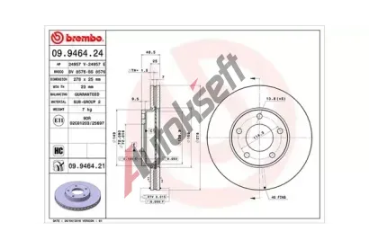 MAGNETI MARELLI Brzdov kotou - 278 mm MAG 360406056700, 360406056700