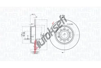 MAGNETI MARELLI Brzdov kotou - 272 mm MAG 360406107801, 360406107801