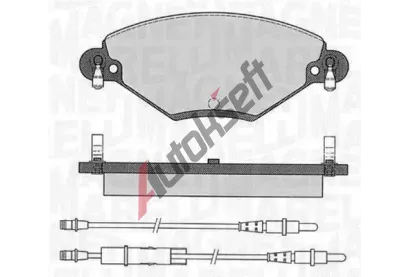 MAGNETI MARELLI Sada brzdovch destiek MAG 363916060181, 363916060181