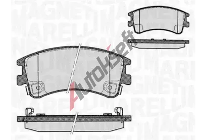 MAGNETI MARELLI Sada brzdových destiček MAG 363916060295, PF0295  MAGNETI MARELLI Sada brzdových destiček MAG 363916060295, PF0295