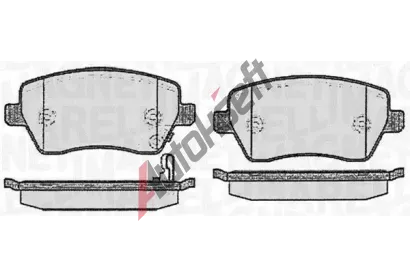 MAGNETI MARELLI Sada brzdovch destiek MAG 363916060353, 363916060353