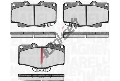 MAGNETI MARELLI Sada brzdovch destiek MAG 363916060401, 363916060401