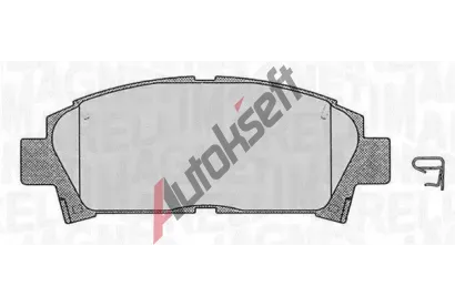 MAGNETI MARELLI Sada brzdových destiček MAG 363916060509, 363700483028  MAGNETI MARELLI Sada brzdových destiček MAG 363916060509, 363700483028