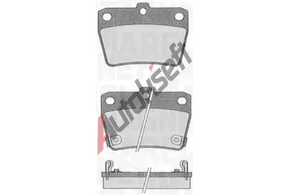 MAGNETI MARELLI Sada brzdovch destiek MAG 363916060578, 363916060578