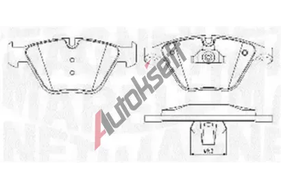 MAGNETI MARELLI Sada brzdovch destiek MAG 363916060582, 363916060582