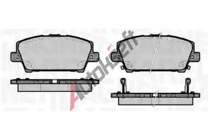 MAGNETI MARELLI Sada brzdových destiček MAG 363916060620, PF0620 MAGNETI MARELLI Sada brzdových destiček MAG 363916060620, PF0620