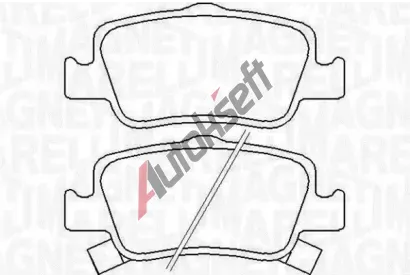 MAGNETI MARELLI Sada brzdovch destiek MAG 363916060666, 363916060666
