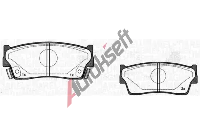 MAGNETI MARELLI Sada brzdovch destiek MAG 363916060799, 363916060799