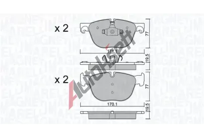MAGNETI MARELLI Sada brzdov�ch desti�ek MAG 363916060855, 363700406049