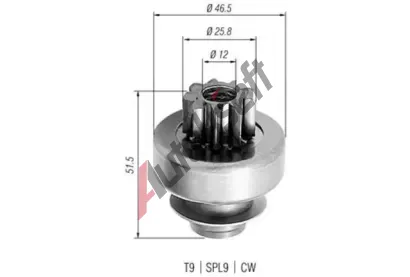 MAGNETI MARELLI Pastorek startru MAG 940113020240, 940113020240