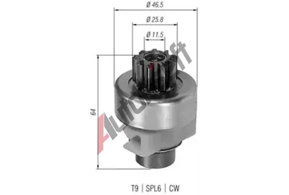 MAGNETI MARELLI Pastorek startru MAG 940113020247, 940113020247