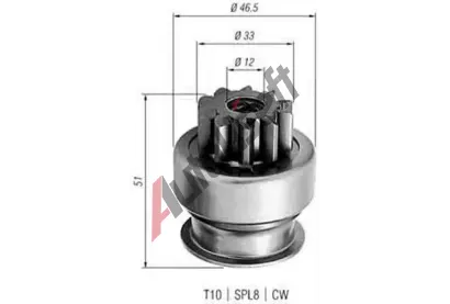 MAGNETI MARELLI Pastorek startru MAG 940113020258, 940113020258