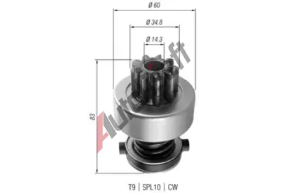 MAGNETI MARELLI Pastorek startru MAG 940113020358, 940113020358