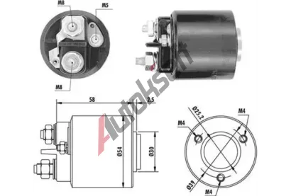 MAGNETI MARELLI Elektromagnetick spna - startr MAG 940113050059, 940113050059