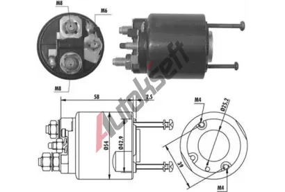MAGNETI MARELLI Elektromagnetick spna - startr MAG 940113050064, 940113050064