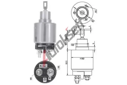 MAGNETI MARELLI Elektromagnetick spna - startr MAG 940113050126, 940113050126