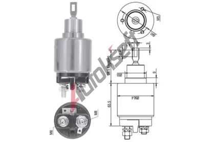 MAGNETI MARELLI Elektromagnetick spna - startr MAG 940113050128, 940113050128