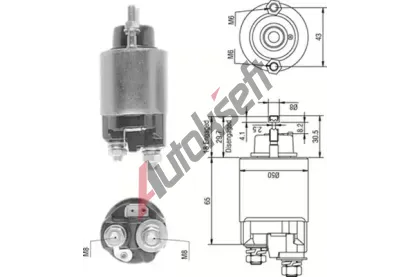 MAGNETI MARELLI Elektromagnetick spna startru MAG 940113050233, 940113050233