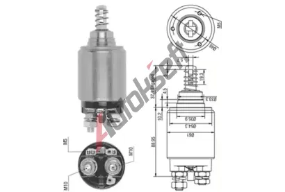 MAGNETI MARELLI Elektromagnetick spna startru MAG 940113050252, 940113050252