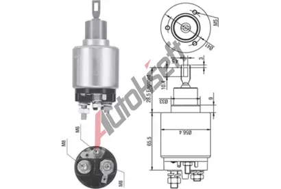 MAGNETI MARELLI Elektromagnetick spna - startr MAG 940113050271, 940113050271