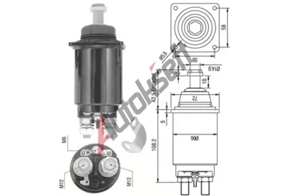 MAGNETI MARELLI Elektromagnetick spna startru MAG 940113050312, 940113050312
