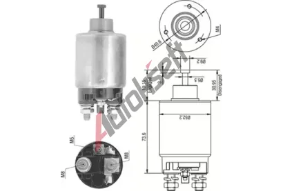 MAGNETI MARELLI Elektromagnetick spna - startr MAG 940113050316, 940113050316