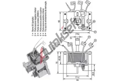 MAGNETI MARELLI Elektromagnetick spna - startr MAG 940113050337, 940113050337