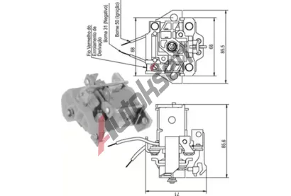 MAGNETI MARELLI Elektromagnetick spna startru MAG 940113050338, 940113050338