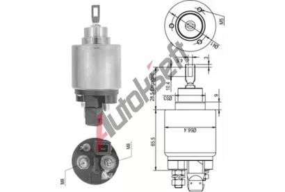 MAGNETI MARELLI Elektromagnetick spna - startr MAG 940113050343, 940113050343