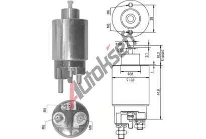 MAGNETI MARELLI Elektromagnetick spna startru MAG 940113050354, 940113050354