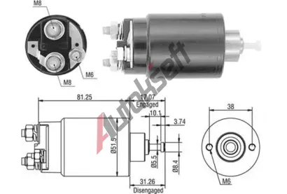 MAGNETI MARELLI Elektromagnetick spna - startr MAG 940113050404, 940113050404