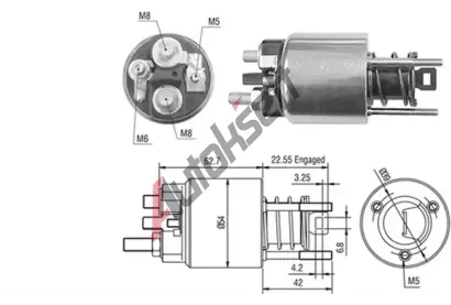 MAGNETI MARELLI Elektromagnetick spna - startr MAG 940113050423, 940113050423