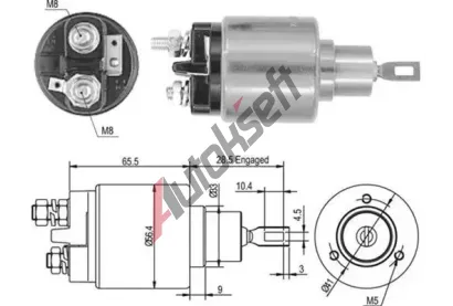 MAGNETI MARELLI Elektromagnetick spna - startr MAG 940113050435, 940113050435