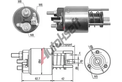 MAGNETI MARELLI Elektromagnetick spna - startr MAG 940113050453, 940113050453