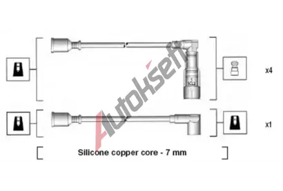 MAGNETI MARELLI Sada kabel pro zapalovn MAG 941045360521, 941045360521