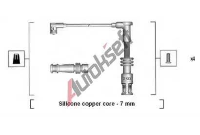 MAGNETI MARELLI Sada kabel pro zapalovn MAG 941045430528, 941045430528
