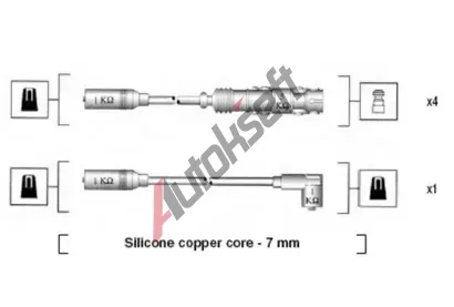 MAGNETI MARELLI Sada kabel pro zapalovn MAG 941055050530, 941055050530