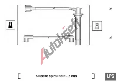 MAGNETI MARELLI Sada kabel pro zapalovn MAG 941095810619, 941095810619