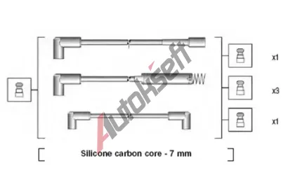 MAGNETI MARELLI Sada kabel pro zapalovn MAG 941125180672, 941125180672