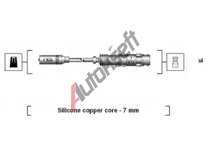 MAGNETI MARELLI Sada kabel pro zapalovn MAG 941175250764, 941175250764