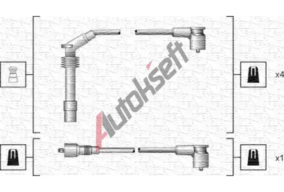 MAGNETI MARELLI Sada kabel pro zapalovn MAG 941318111140, 941318111140