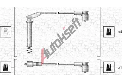 MAGNETI MARELLI Sada kabel pro zapalovn MAG 941318111154, 941318111154