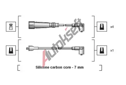 MAGNETI MARELLI Sada kabel pro zapalovn MAG 941318111155, 941318111155