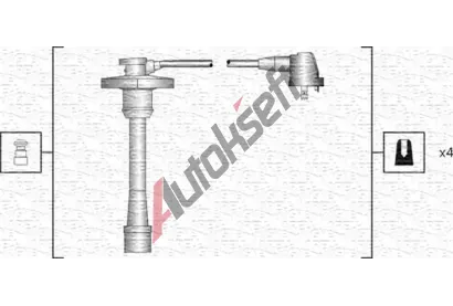 MAGNETI MARELLI Sada kabel pro zapalovn MAG 941318111188, 941318111188