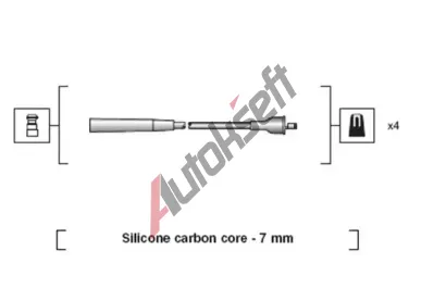 MAGNETI MARELLI Sada kabel pro zapalovn MAG 941318111227, 941318111227