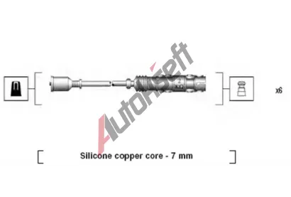 MAGNETI MARELLI Sada kabelů pro zapalování MAG 941455010942, 941455010942 MAGNETI MARELLI Sada kabelů pro zapalování MAG 941455010942, 941455010942