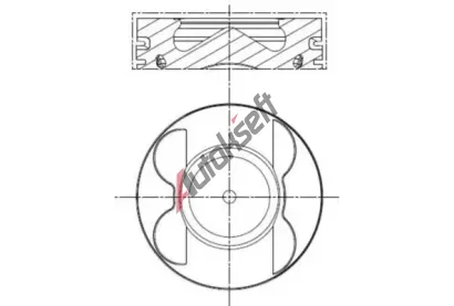 MAHLE Píst MAO 001 PI 00106 000, 001 PI 00106 000 MAHLE Píst MAO 001 PI 00106 000, 001 PI 00106 000